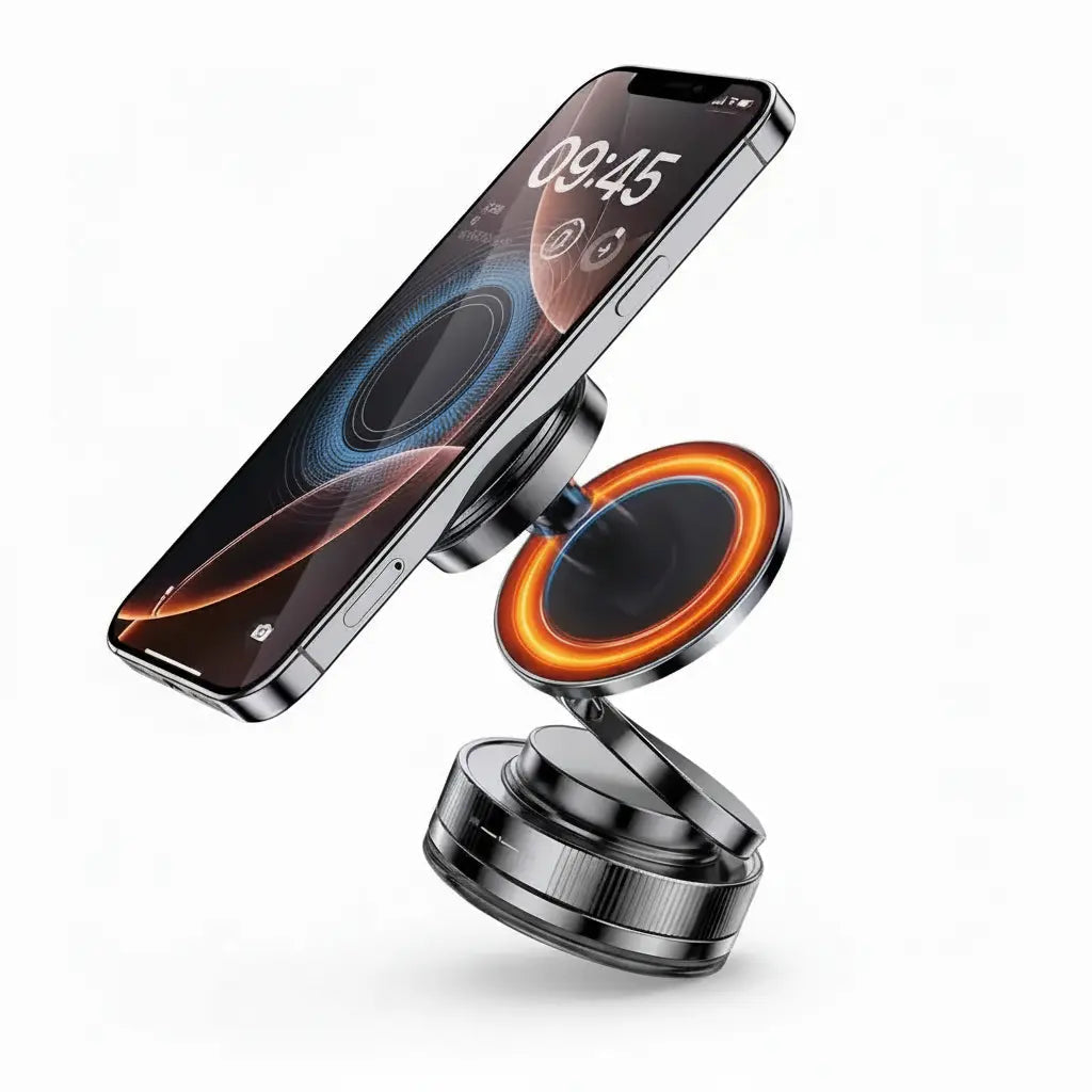 Soporte Magnético 360° Diseño Compacto - Imán Reforzado para Celular en Auto y Hogar, Calidad Conecta Chava 2026 - Conecta Chava Shop