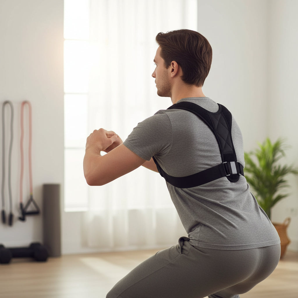 Soporte de Espalda Ergonómico y Ajustable - Corrector de Postura con Diseño Discreto Unisex para Oficina y Home Office Pro 2026 - Conecta Chava Shop