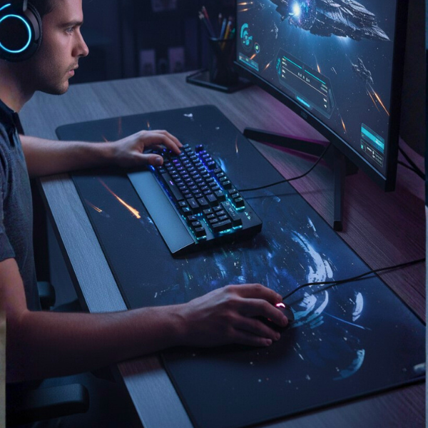 Mousepad Gamer XL Antideslizante 80x30 cm - Tapete Extendido para Mouse y Teclado Pro 2026 - Conecta Chava Shop