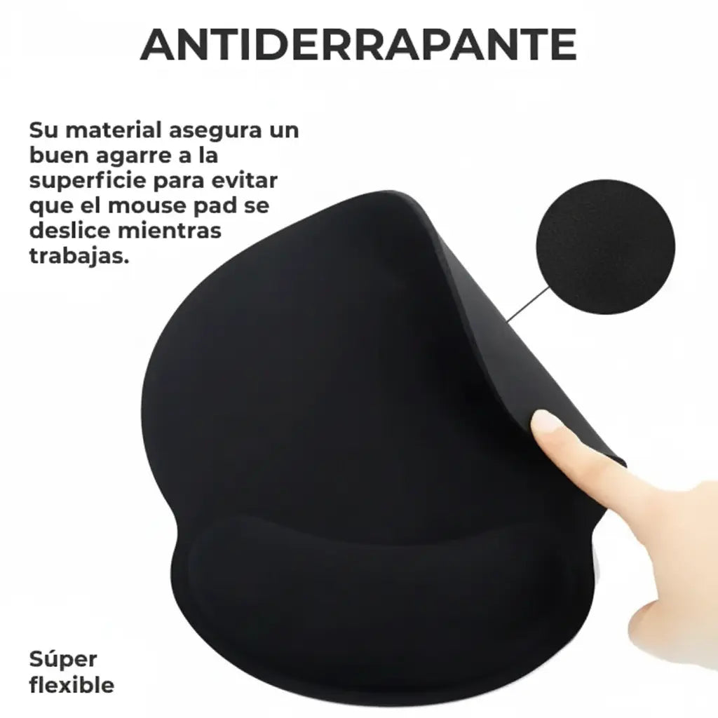 Mousepad Ergonómico con Soporte de Gel para Muñeca - Alfombrilla Antideslizante para Aliviar Tensión Pro 2026 - Conecta Chava Shop