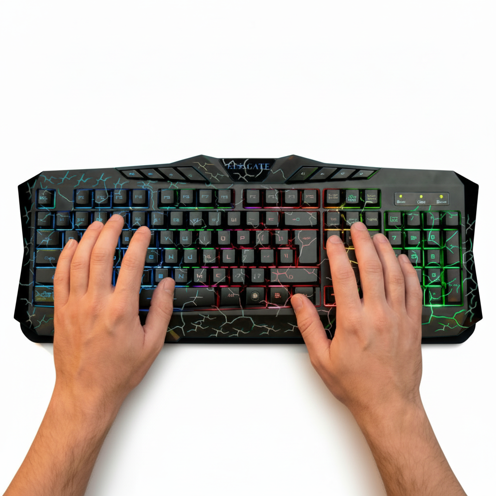 Teclado Gamer RGB en Español de Alta Respuesta - Teclado para Juegos USB Plug & Play con Iluminación LED Dinámica, Calidad Pro 2026 - Conecta Chava Shop