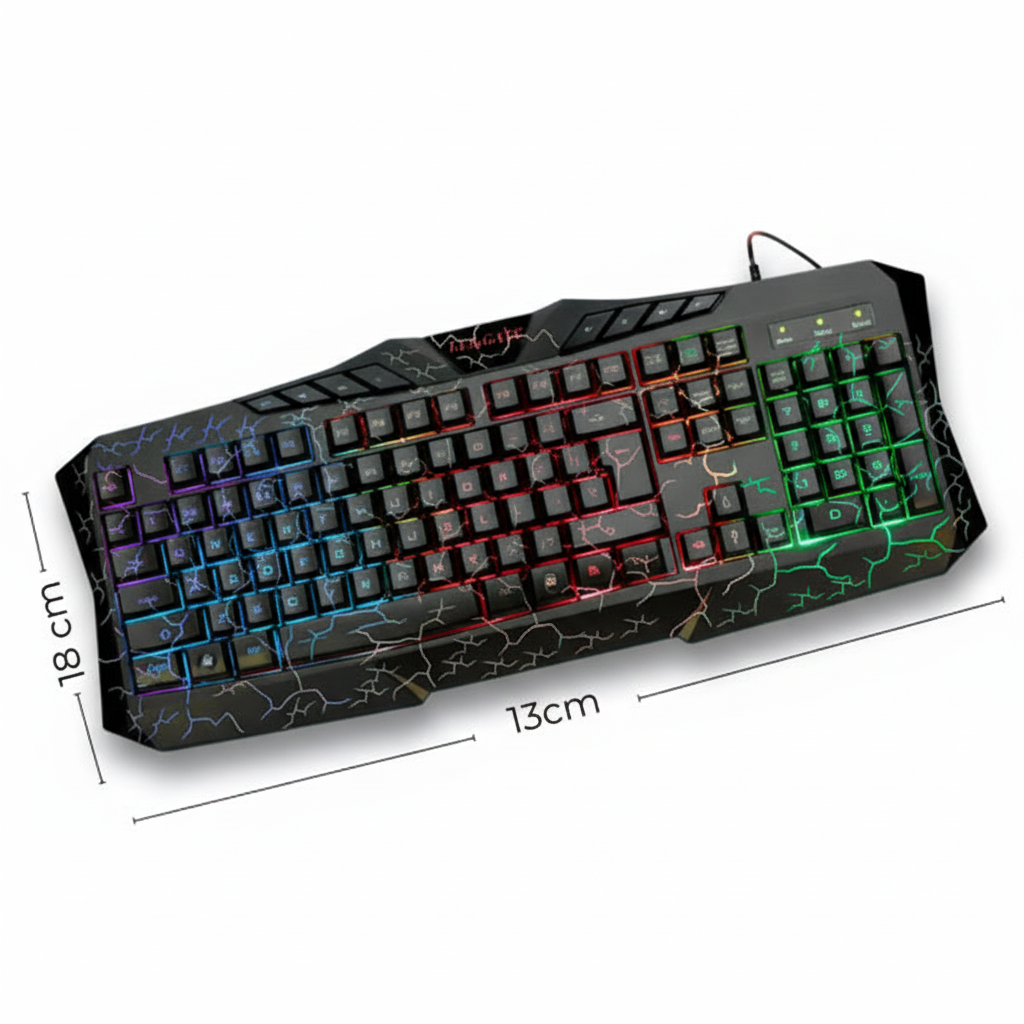 Teclado Gamer RGB en Español de Alta Respuesta - Teclado para Juegos USB Plug & Play con Iluminación LED Dinámica, Calidad Pro 2026 - Conecta Chava Shop