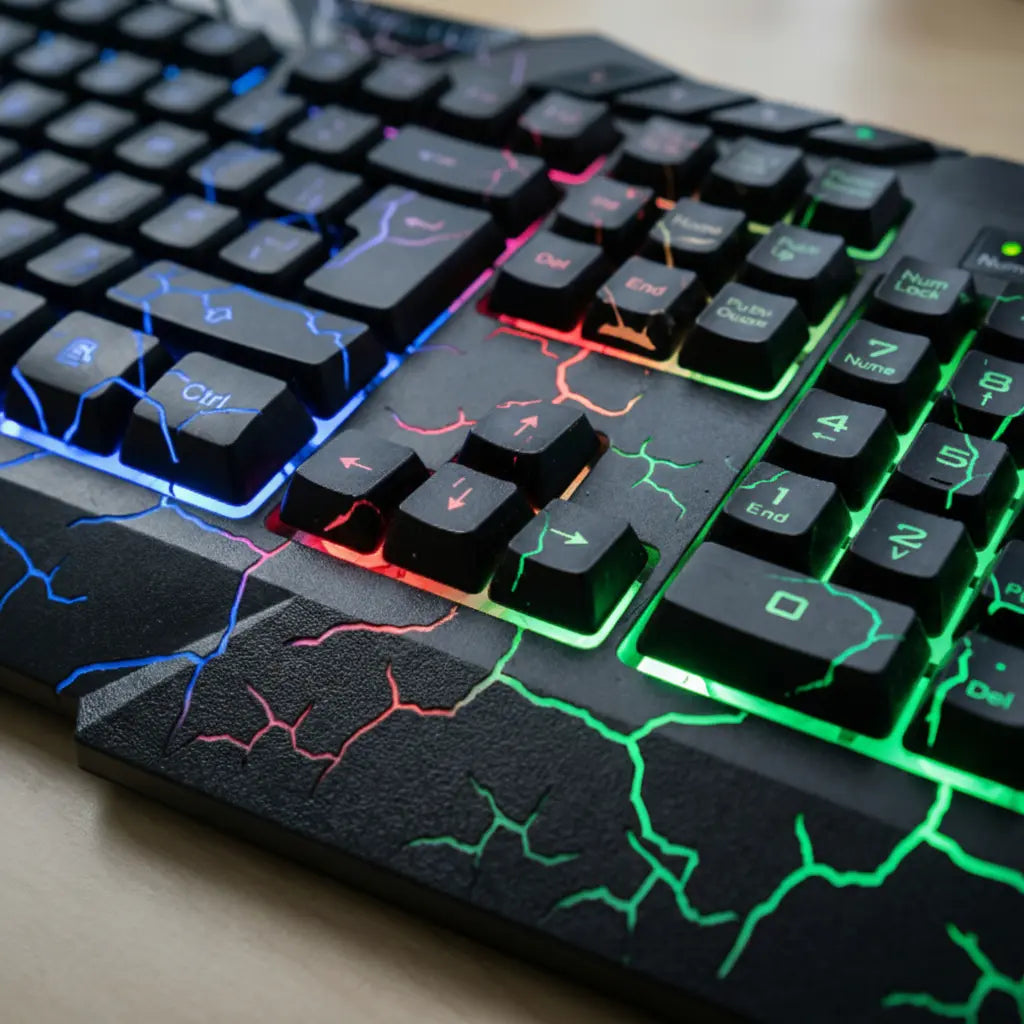 Teclado Gamer RGB en Español de Alta Respuesta - Teclado para Juegos USB Plug & Play con Iluminación LED Dinámica, Calidad Pro 2026 - Conecta Chava Shop