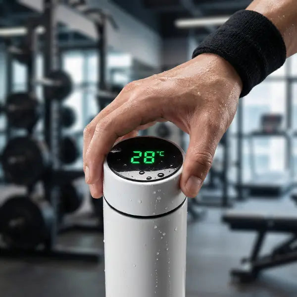 Termo Inteligente de Acero Inoxidable con Pantalla LCD y Sensor de Temperatura en Tiempo Real con Aislamiento al Vacío Pro 2026 - Conecta Chava Shop
