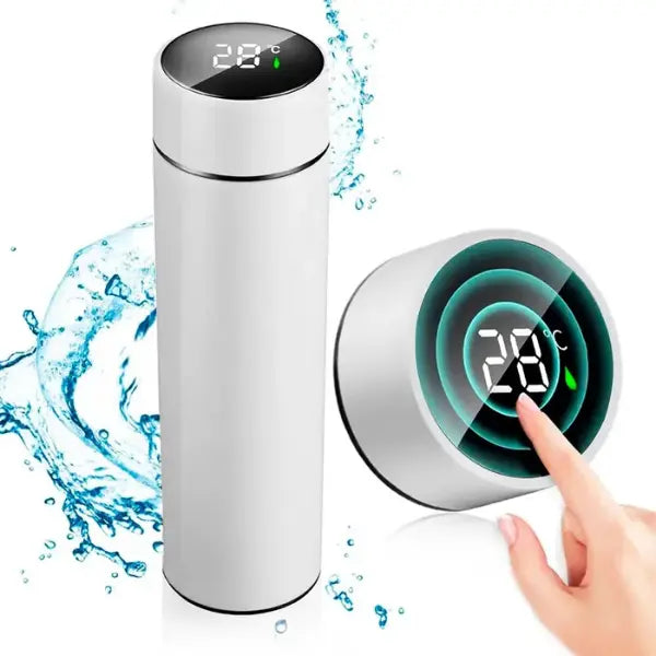 Termo Inteligente de Acero Inoxidable con Pantalla LCD y Sensor de Temperatura en Tiempo Real con Aislamiento al Vacío Pro 2026 - Conecta Chava Shop