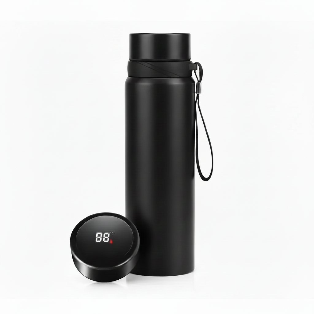 Termo Inteligente de Acero Inoxidable con Pantalla LCD y Sensor de Temperatura en Tiempo Real con Aislamiento al Vacío Pro 2026 - Conecta Chava Shop