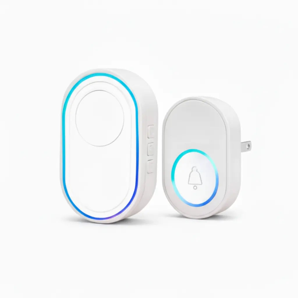 Timbre Inalámbrico con Luces RGB y 39 Melodías - Timbre Digital de Largo Alcance con Botón Resistente al Agua IP44 Pro 2026 - Conecta Chava Shop