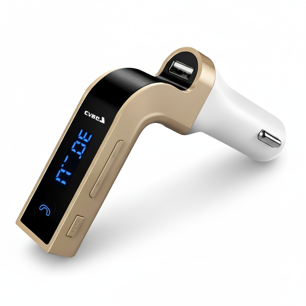 Transmisor Bluetooth para Auto con Respuesta 1 Clic - Manos Libres Inalámbrico, Reproductor MP3 USB y Micro SD, Conducción Segura Pro - Conecta Chava Shop