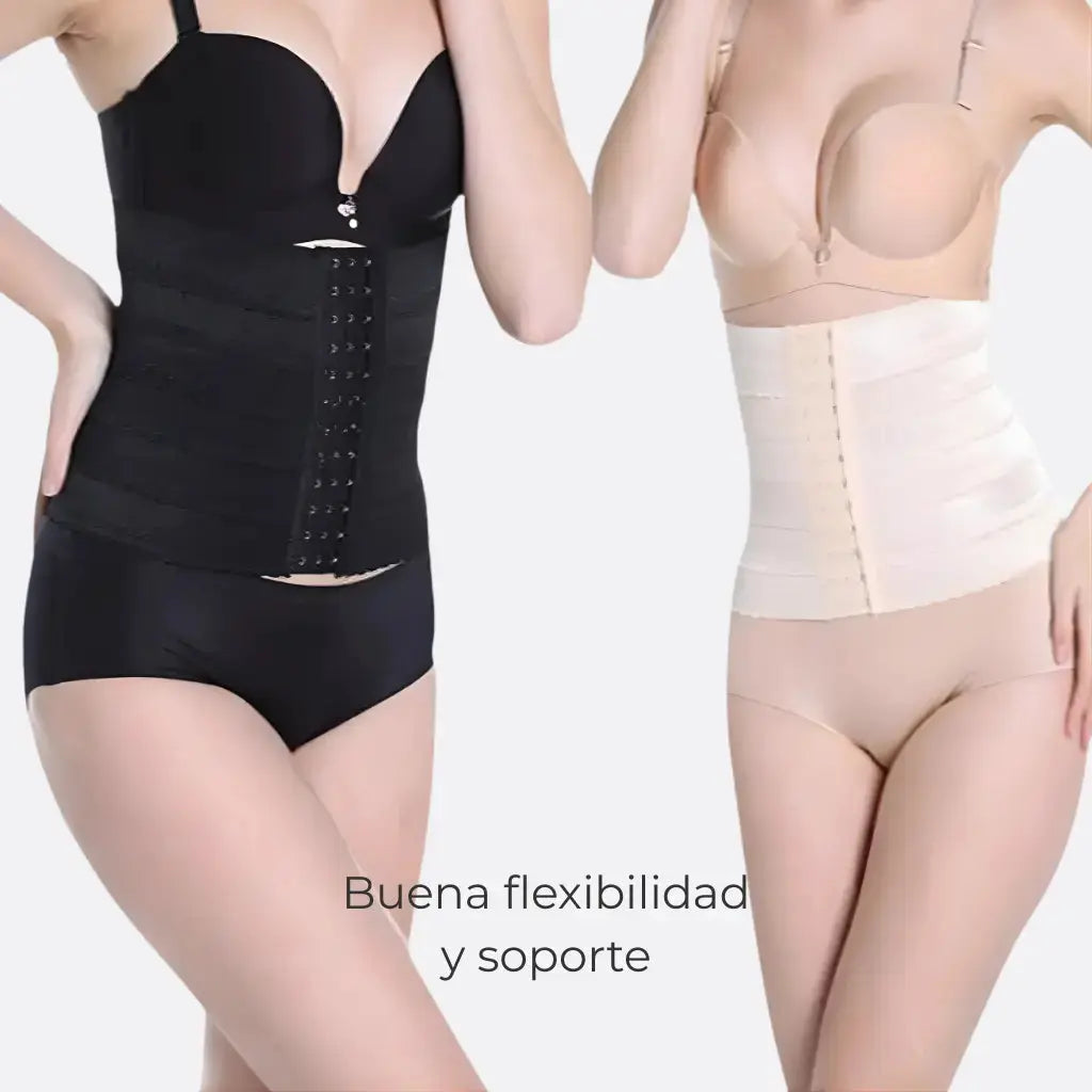 Faja Moldeadora de 6 Hileras Pro - Soporte Lumbar de Alta Compresión, Diseño Ultra Discreto para Uso Diario, Estilizadora Premium - Conecta Chava Shop