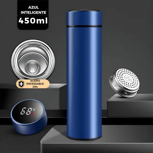 Termo Inteligente de Acero Inoxidable con Pantalla LCD y Sensor de Temperatura en Tiempo Real con Aislamiento al Vacío Pro 2026 - Conecta Chava Shop