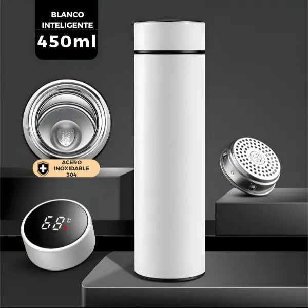 Termo Inteligente de Acero Inoxidable con Pantalla LCD y Sensor de Temperatura en Tiempo Real con Aislamiento al Vacío Pro 2026 - Conecta Chava Shop
