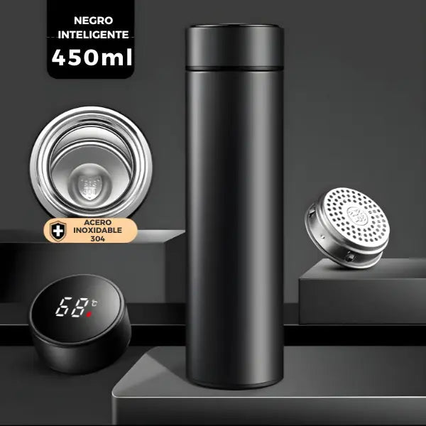 Termo Inteligente de Acero Inoxidable con Pantalla LCD y Sensor de Temperatura en Tiempo Real con Aislamiento al Vacío Pro 2026 - Conecta Chava Shop